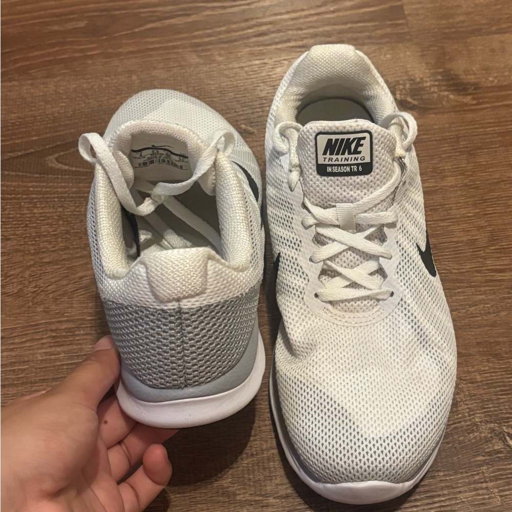 Nike White and Gray Athletic Shoes